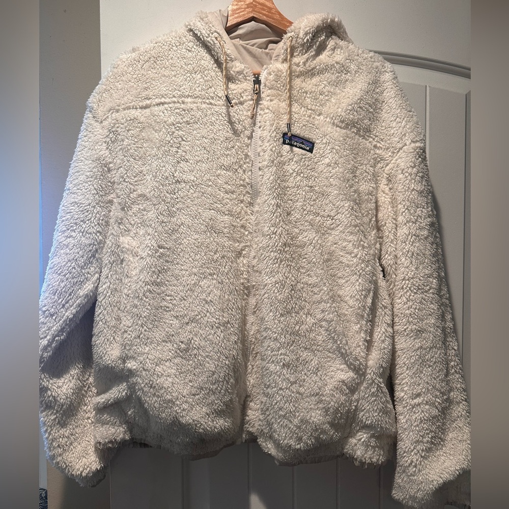 Patagonia Off-White Fleece Hoodie